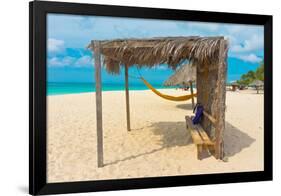 Beautiful Beach in Aruba, Caribbean Islands, Lesser Antilles-mffoto-Framed Photographic Print