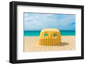 Beautiful Beach in Aruba, Caribbean Islands, Lesser Antilles-mffoto-Framed Photographic Print