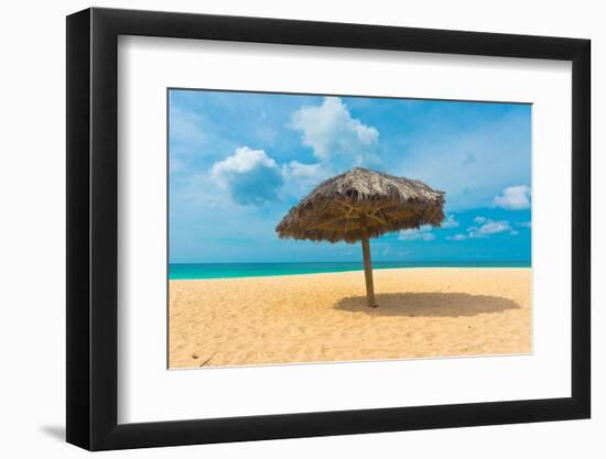 Beautiful Beach in Aruba, Caribbean Islands, Lesser Antilles-mffoto-Framed Photographic Print