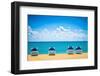 Beautiful Beach in Philipsburg, Saint Maarten, Carribean Islands-mffoto-Framed Photographic Print