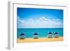 Beautiful Beach in Philipsburg, Saint Maarten, Carribean Islands-mffoto-Framed Photographic Print