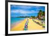 Beautiful Beach in Saint Lucia, Caribbean Islands-mffoto-Framed Photographic Print