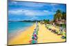Beautiful Beach in Saint Lucia, Caribbean Islands-mffoto-Mounted Photographic Print