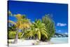 Beautiful Beach on Bora Bora Island in French Polynesia-BlueOrange Studio-Stretched Canvas