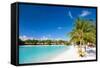 Beautiful Beach on Bora Bora Island in French Polynesia-BlueOrange Studio-Framed Stretched Canvas