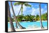 Beautiful Beach on Bora Bora Island in French Polynesia-BlueOrange Studio-Framed Stretched Canvas