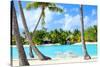 Beautiful Beach on Bora Bora Island in French Polynesia-BlueOrange Studio-Stretched Canvas