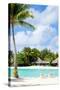 Beautiful Beach on Bora Bora Island in French Polynesia-BlueOrange Studio-Stretched Canvas