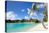 Beautiful Beach on Bora Bora Island in French Polynesia-BlueOrange Studio-Stretched Canvas