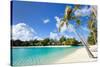 Beautiful Beach on Bora Bora Island in French Polynesia-BlueOrange Studio-Stretched Canvas