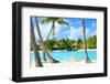 Beautiful Beach on Bora Bora Island in French Polynesia-BlueOrange Studio-Framed Photographic Print