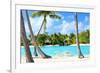 Beautiful Beach on Bora Bora Island in French Polynesia-BlueOrange Studio-Framed Photographic Print