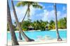 Beautiful Beach on Bora Bora Island in French Polynesia-BlueOrange Studio-Mounted Photographic Print