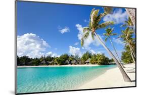 Beautiful Beach on Bora Bora Island in French Polynesia-BlueOrange Studio-Mounted Photographic Print