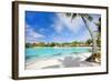 Beautiful Beach on Bora Bora Island in French Polynesia-BlueOrange Studio-Framed Photographic Print