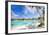 Beautiful Beach on Bora Bora Island in French Polynesia-BlueOrange Studio-Framed Photographic Print