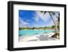 Beautiful Beach on Bora Bora Island in French Polynesia-BlueOrange Studio-Framed Photographic Print