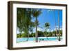 Beautiful Beach on Bora Bora Island in French Polynesia-BlueOrange Studio-Framed Photographic Print