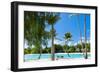 Beautiful Beach on Bora Bora Island in French Polynesia-BlueOrange Studio-Framed Photographic Print