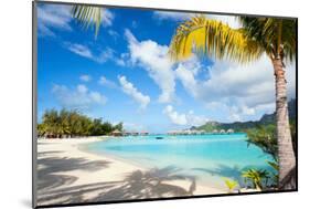 Beautiful Beach on Bora Bora Island in French Polynesia-BlueOrange Studio-Mounted Photographic Print