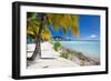 Beautiful Beach on Bora Bora Island in French Polynesia-BlueOrange Studio-Framed Photographic Print