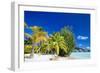 Beautiful Beach on Bora Bora Island in French Polynesia-BlueOrange Studio-Framed Photographic Print