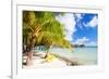 Beautiful Beach on Bora Bora Island in French Polynesia-BlueOrange Studio-Framed Photographic Print