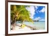 Beautiful Beach on Bora Bora Island in French Polynesia-BlueOrange Studio-Framed Photographic Print