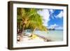 Beautiful Beach on Bora Bora Island in French Polynesia-BlueOrange Studio-Framed Photographic Print