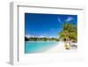 Beautiful Beach on Bora Bora Island in French Polynesia-BlueOrange Studio-Framed Photographic Print