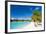 Beautiful Beach on Bora Bora Island in French Polynesia-BlueOrange Studio-Framed Photographic Print