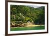 Beautiful Beach on Tropical Pacific Coast of Mexico-elenathewise-Framed Photographic Print