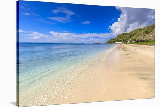 Beautiful beach, turquoise sea, Carambola Beach, South Friars Bay, St. Kitts, St. Kitts and Nevis-Eleanor Scriven-Stretched Canvas