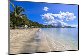 Beautiful beach, turquoise sea, South Friars Bay, Saint George Basseterre Parish, St. Kitts-Eleanor Scriven-Mounted Photographic Print