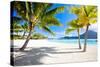 Beautiful Beach with a View of Otemanu Mountain on Bora Bora Island-BlueOrange Studio-Stretched Canvas