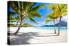 Beautiful Beach with a View of Otemanu Mountain on Bora Bora Island-BlueOrange Studio-Stretched Canvas