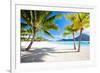 Beautiful Beach with a View of Otemanu Mountain on Bora Bora Island-BlueOrange Studio-Framed Photographic Print