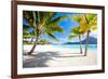 Beautiful Beach with a View of Otemanu Mountain on Bora Bora Island-BlueOrange Studio-Framed Photographic Print