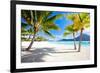 Beautiful Beach with a View of Otemanu Mountain on Bora Bora Island-BlueOrange Studio-Framed Photographic Print