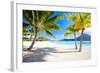 Beautiful Beach with a View of Otemanu Mountain on Bora Bora Island-BlueOrange Studio-Framed Photographic Print