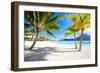 Beautiful Beach with a View of Otemanu Mountain on Bora Bora Island-BlueOrange Studio-Framed Photographic Print