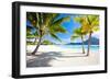 Beautiful Beach with a View of Otemanu Mountain on Bora Bora Island-BlueOrange Studio-Framed Photographic Print