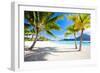 Beautiful Beach with a View of Otemanu Mountain on Bora Bora Island-BlueOrange Studio-Framed Photographic Print