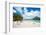 Beautiful Beach with a View of Otemanu Mountain on Bora Bora Island-BlueOrange Studio-Framed Photographic Print
