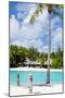 Beautiful Beach with Coconut Palms on Bora Bora Island in French Polynesia-BlueOrange Studio-Mounted Photographic Print