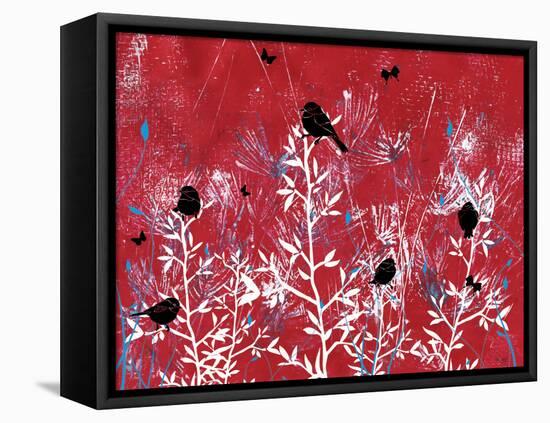 Beautiful Black Birds-Bee Sturgis-Framed Stretched Canvas