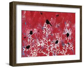 Beautiful Black Birds-Bee Sturgis-Framed Art Print