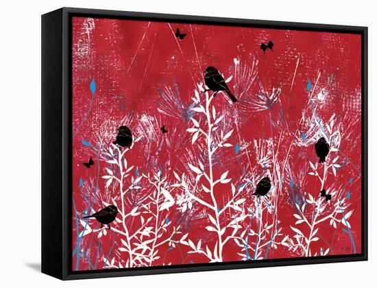 Beautiful Black Birds-Bee Sturgis-Framed Stretched Canvas