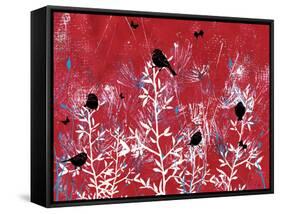 Beautiful Black Birds-Bee Sturgis-Framed Stretched Canvas