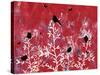 Beautiful Black Birds-Bee Sturgis-Stretched Canvas